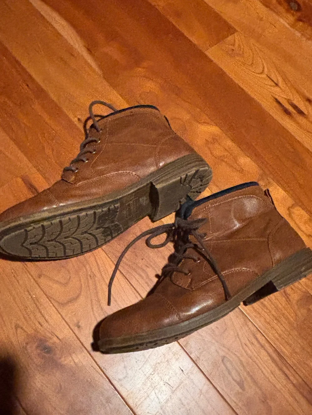Sonoma Brown Kids Lace-Up Ankle Boots